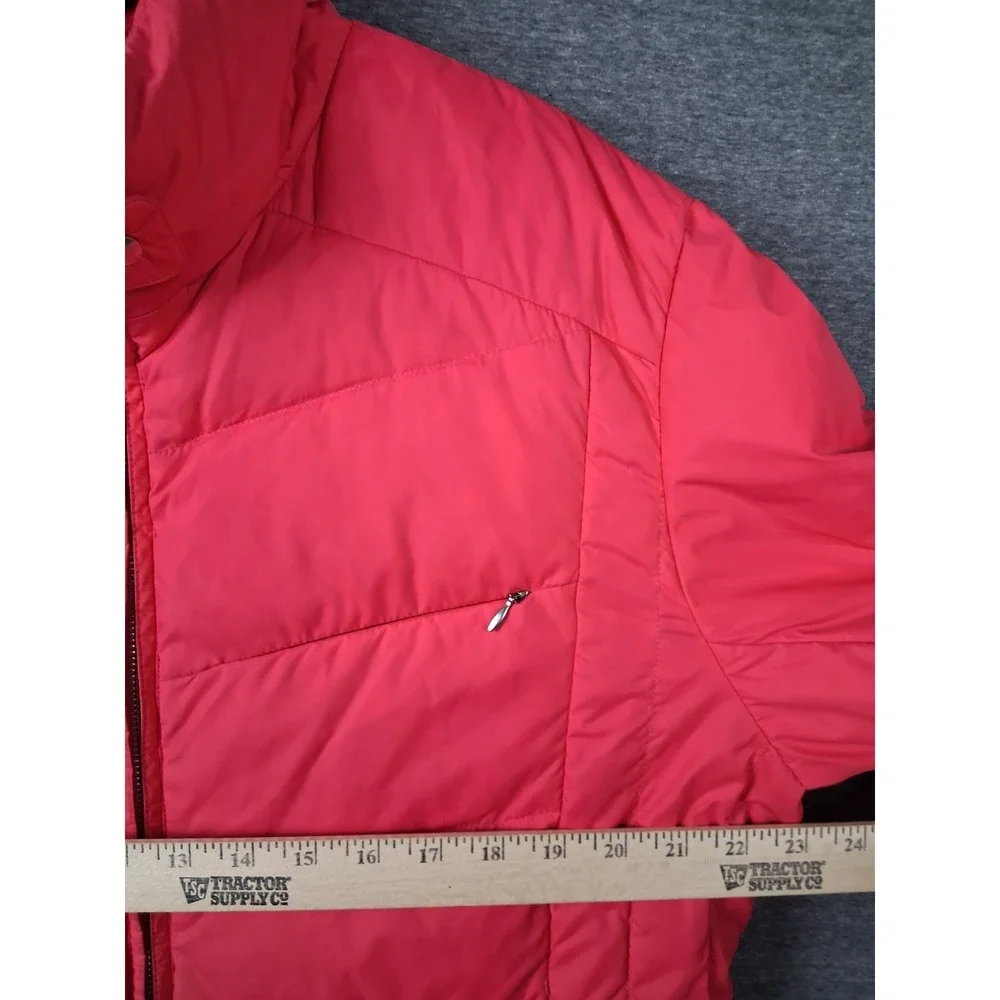 Lands End Womens Jacket‎  XL Pink Goose Down Puffer Vest Vintage Outdoor Gorp